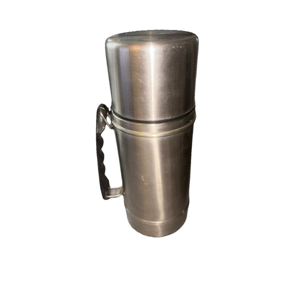 Vintage Thermos (no brand) Stainless Steel Vacuum Sealed Bottle 1 Liter Taiwan